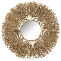 J-Line Mirror melissa straw natural/white large