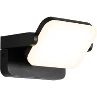 QAZQA Buiten wandlamp zwart incl. LED verstelbaar - Kamile