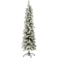 J-Line Kerstboom Plastiek Small Model Besneeuwd Groen Small