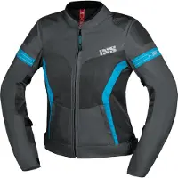 IXS Trigonis-Air Dames Grijs Blauw Textiele Motorjas Maat 2XL