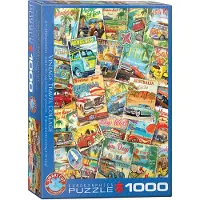 Eurographics Vintage Travel Collage Puzzel (1000 stukjes)