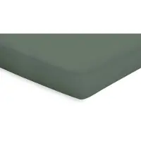 Eleganzzz Topper Hoeslaken Katoen Perkal - grenat green 90x210/220cm