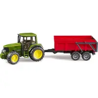 BRUDER Tractor John Deere 6920 Met Aanhanger