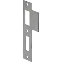 Nemef Deurbeslag | Sluitplaat | | 127 x 23.3/43.8 mm (Afgerond, RVS)