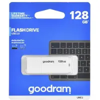 Goodram USB 2.0 128GB UME2 Wit - Opslagcapaciteit 128GB - USB 2.0 interface