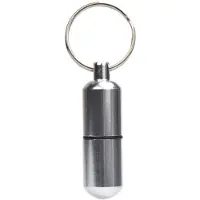 Benson Pillendooshanger - Sleutelhanger - Reispillendoos - Waterbestendig (IP44) - 25x85mm - Zilver