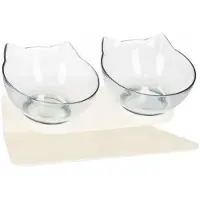 Springos Voerbak Kat | Waterbak | Kattenvoerbakjes | Drinkbak | Eetbak | Dubbel