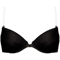 Vivisence eve 1012 push-up bh dames transparant rugloos uitneembaar patroonloos eu, zwart, 80e