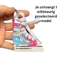 Funkybox De smurfen - mini schoen sleutelhangers -1 stuks - 7 cm - Funky box