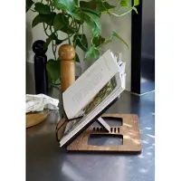 Kitchen Trend boeken standaard - bruin - MDF - 36 cm - kookboekstandaard