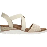 SKECHERS Bobs Arch Fit Beach Kiss Sandalen beige Maat 41