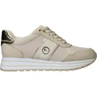 Tamaris Sneakers laag beige / goud