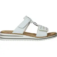 Rieker Muiltjes beige / zilver / wit