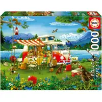 Educa - Puzzel - 1000 stukjes - Vakantie op het platte land - Legpuzzel