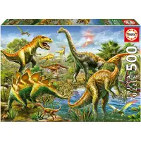 Educa Puzzel 500 stuks - Jurassic Hof