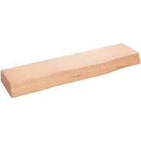 vidaXL Wandschap 40x10x4 cm behandeld massief eikenhout lichtbruin