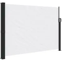 vidaXL Windscherm uittrekbaar 140x300 cm wit