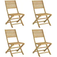 vidaXL Tuinstoelen 4 st inklapbaar 48,5x61,5x87 cm massief acaciahout