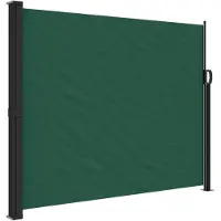 vidaXL Windscherm uittrekbaar 160x300 cm donkergroen