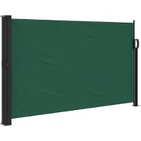 vidaXL Windscherm uittrekbaar 117x300 cm donkergroen