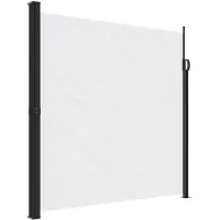 vidaXL Windscherm uittrekbaar 200x600 cm wit