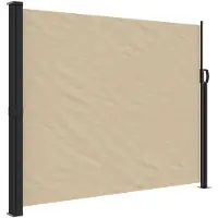 vidaXL Windscherm uittrekbaar 160x500 cm beige
