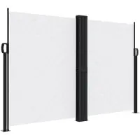 vidaXL Windscherm uittrekbaar 160x1200 cm wit