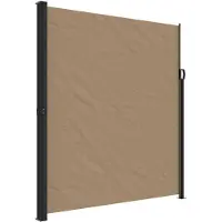 vidaXL Windscherm uittrekbaar 220x300 cm taupe