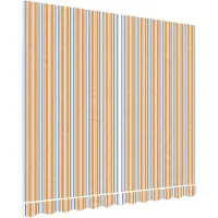 vidaXL Vervangingsdoek voor luifel 300x250 cm polyester oranje en blauw