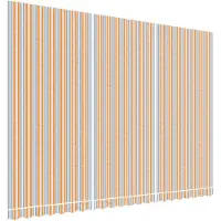 vidaXL Vervangingsdoek voor luifel 500x350 cm polyester oranje en blauw