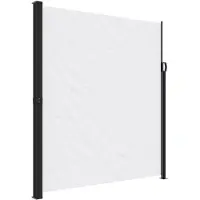 vidaXL Windscherm uittrekbaar 220x500 cm wit