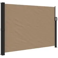 vidaXL Windscherm uittrekbaar 140x500 cm taupe