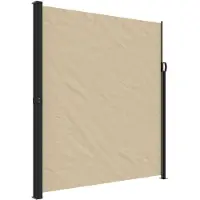 vidaXL Windscherm uittrekbaar 220x600 cm beige