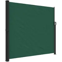 vidaXL Windscherm uittrekbaar 180x300 cm donkergroen