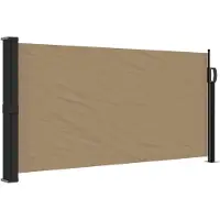 vidaXL Windscherm uittrekbaar 100x500 cm taupe