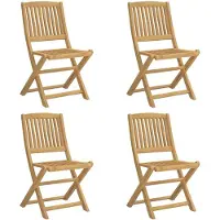 vidaXL Klapstoelen, 4 stuks, 57 x 49 x 90 cm, massief acaciahout