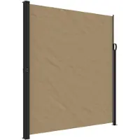 vidaXL Windscherm uittrekbaar 220x600 cm taupe