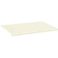 vidaXL Vervangingsdoek voor luifel 500x350 cm polyester crèmekleurig