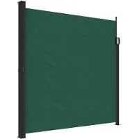 vidaXL Windscherm uittrekbaar 200x300 cm donkergroen