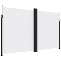 vidaXL Windscherm uittrekbaar 200x1000 cm wit