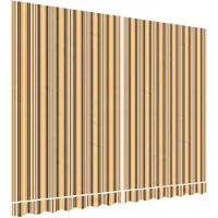 vidaXL Vervangingsdoek voor luifel 350x250 cm polyester oranje en zwart