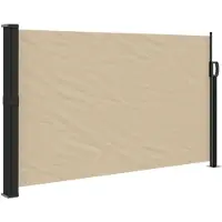 vidaXL Windscherm uittrekbaar 120x500 cm beige