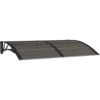 vidaXL Deurluifel 150x100 cm polycarbonaat zwart