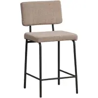 Sonstiges Scandinavische barkruk Espen taupe gerecyclede stof 64-77 cm