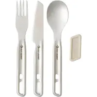Sea to Summit - Detour Stainless Steel Cutlery Set - Bestekset 1 Person - 3 Pieces, wit/grijs