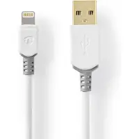 Nedis Lightning Kabel | Apple Lightning 8-Pins naar USB-A Male | 3 m | 1 stuks - CCBW39300WT30 CCBW39300WT30