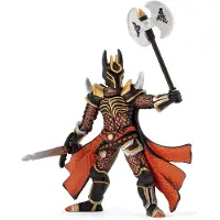 PAPO LA MAISON DES FIGURINES -figuur: Ridder met een drievoudige bijl, 3 rok/roky, fantasiewereld, meerkleurig, PVC