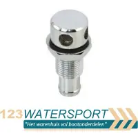 BREG Tankontluchter recht voor 16 mm -messing verchroomd