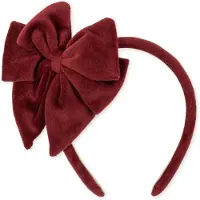 Home & Styling Konges Sløjd Velvet strik diadeem - Rood