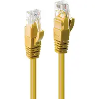 Lindy Stevige UTP-netwerkkabel categorie 6 LINDY 48062 Geel 1 m 1 Stuks